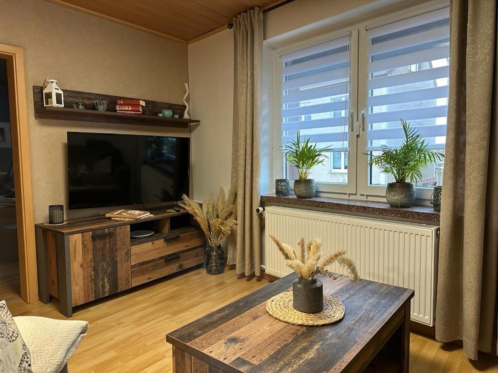 Christels Ferienwohnung 2 In Thale Mit Ueberdachter Terrasse, Kueche Mit Tv & Geschirrspueler Bagian luar foto